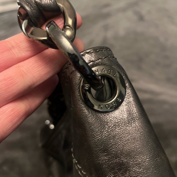 Michael Kors Metallic Gunmetal Bag - Picture 1 of 7
